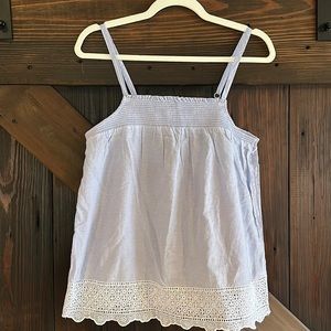 Blue dressy tank top